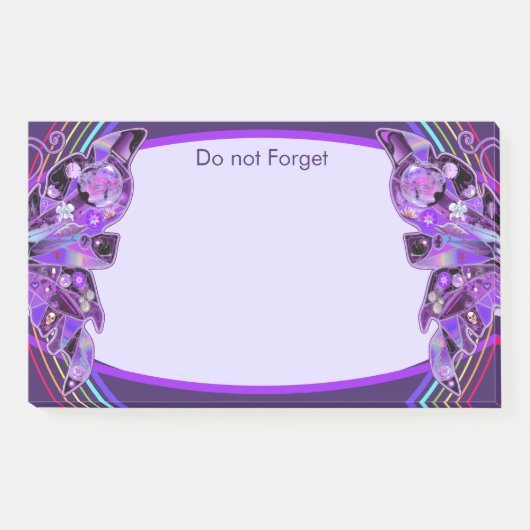 Post-it® Papillon pourpre 31 (Devant)