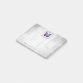 Post-it® Papillon pourpre Notes personnalisées (Incliné)