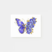 Post-it® Papillon saphir à fleurs (Devant)