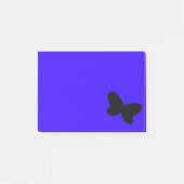 Post-it® Papillon sur Blue Post It Note (Devant)
