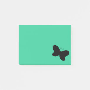 Post-it® Papillon sur Green Post It Note