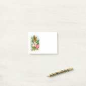 Post-it® Papillon vintage Sur Fleurs (Sur un bureau)