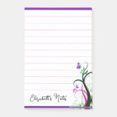 Post-it® Papillon violet personnalisé (Devant)