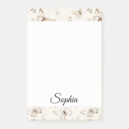 Post-it® Papillons à crème chic (Devant)