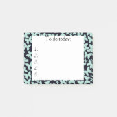 Post-it® Papillons bleus sur Black Post It Note (Devant)