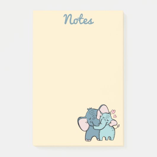 Post-it® Papillons d'amour d'éléphant (Devant)