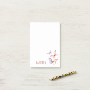 Post-it® Papillons de pêche à la lavande violette