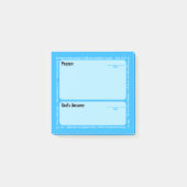 Post-it® Papillons de prière (Bleu) (Devant)
