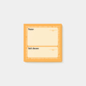 Post-it® Papillons de prière (Orange) (Devant)