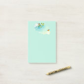 Post-it® Papillons et fleurs (Sur un bureau)