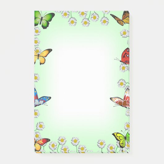 Post-it® Papillons et marguerites (Devant)