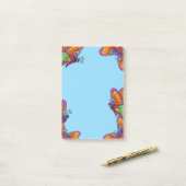 Post-it® Papillons et papillons (Sur un bureau)