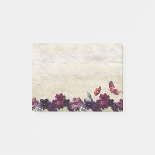 Post-it® Papillons floraux (Devant)