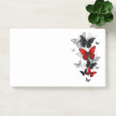 Post-it® Papillons noirs et rouges volants (Bureau)