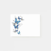 Post-it® Papillons volants bleus Morpho (Devant)