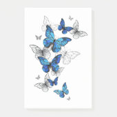 Post-it® Papillons volants bleus Morpho (Devant)