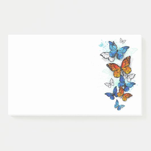 Post-it® Papillons volants Morpho et Monarch (Devant)