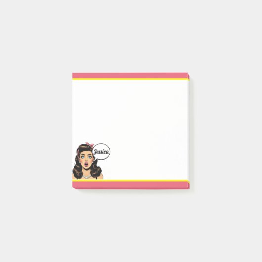 Post-it® Paquet d'action Pinup_Rétro (Devant)