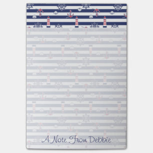 Post-it® Par le motif de mer   ajoutent votre nom