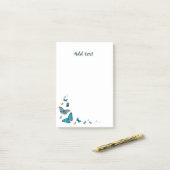 Post-it® Parade aux papillons, jolie conception modèle (Sur un bureau)