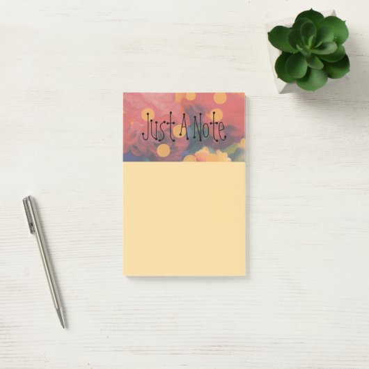 Post-it® Parade Polka Dot Peony "Juste Une Note" (Bureau)