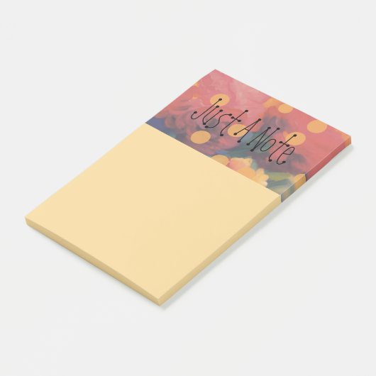 Post-it® Parade Polka Dot Peony "Juste Une Note" (Incliné)