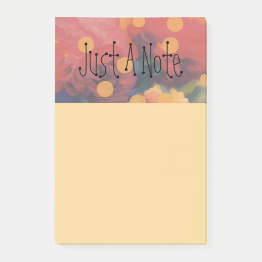Post-it® Parade Polka Dot Peony "Juste Une Note" (Devant)