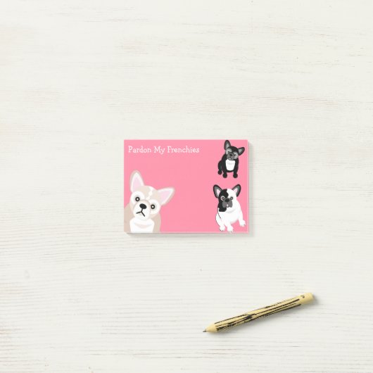 Post-it® Pardonnez mes Français (Sur un bureau)