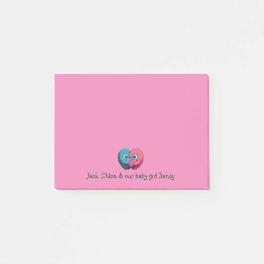 Post-it® Parents de nouveau-nés monstre (Devant)