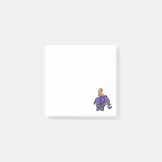 Post-it® Paresse drôle montant la bande dessinée bleue (Devant)