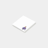 Post-it® Paresse drôle montant la bande dessinée bleue (Incliné)