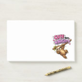 Post-it® Paresseux mignon mais vilain (Sur un bureau)