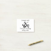 Post-it® paresseux panda drôle post-it notes (Sur un bureau)