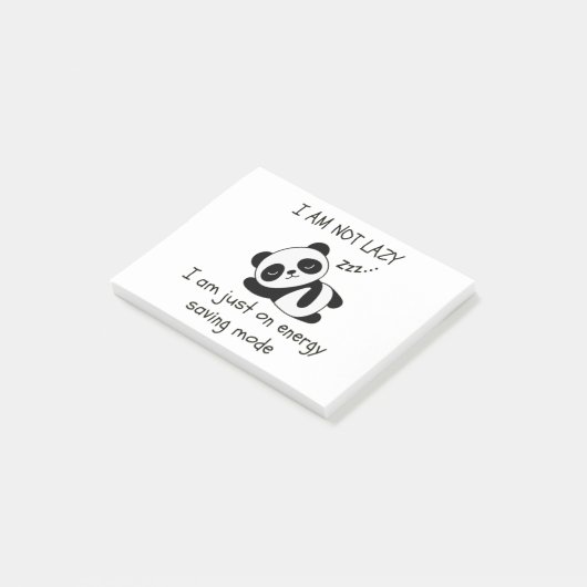 Post-it® paresseux panda drôle post-it notes (Incliné)