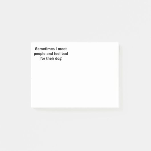 Post-it® Parfois je rencontre des personnes (Devant)