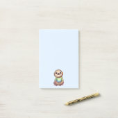 Post-it® Parfum souriant relaxé assis à deux pattes (Sur un bureau)