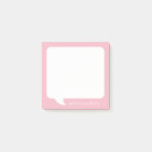 Post-it® Parler bulle Nom personnalisé - PEUT MODIFIER LA C (Devant)