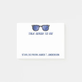 Post-it® Parlez Nerdy pour moi Étoiles d'espace Bloc-notes  (Devant)