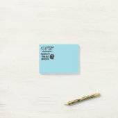 Post-it® Parlez plus fort – Je ne lis pas dans les pensées (Sur un bureau)