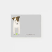 Post-it® Parson Jack Russell Terrier avec mignon inclinaiso (Devant)