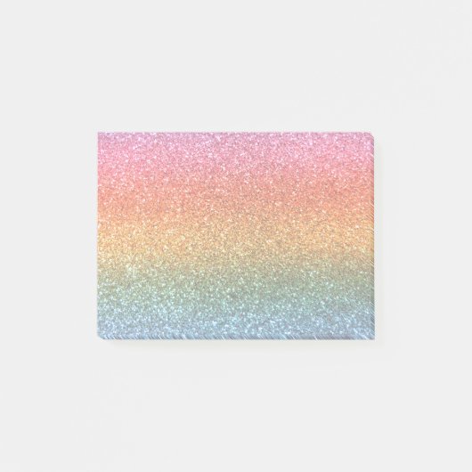 Post-it® parties scintillant arc-en-ciel (Devant)