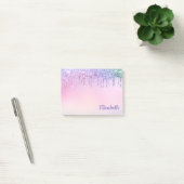 Post-it® Parties scintillant arc-en-ciel personnalisées (Bureau)