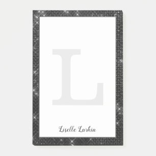 Post-it® Parties scintillant au diamant noir de la fille No