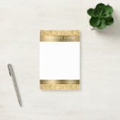 Post-it® Parties scintillant Blanche Et Or (Bureau)