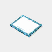 Post-it® Parties scintillant Bleue tendance Nom de la serva (Incliné)