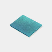Post-it® Parties scintillant bleue turquoise Turquoise de F (Incliné)