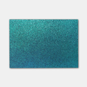 Post-it® Parties scintillant bleue turquoise Turquoise de F