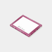 Post-it® Parties scintillant bourguignonne et argent (Incliné)