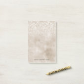 Post-it® Parties scintillant chic Gold Glitz (Sur un bureau)