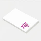 Post-it® parties scintillant de l'archet rose (Incliné)